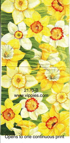 FL-2170-B Small Daffodils Napkin for Decoupage