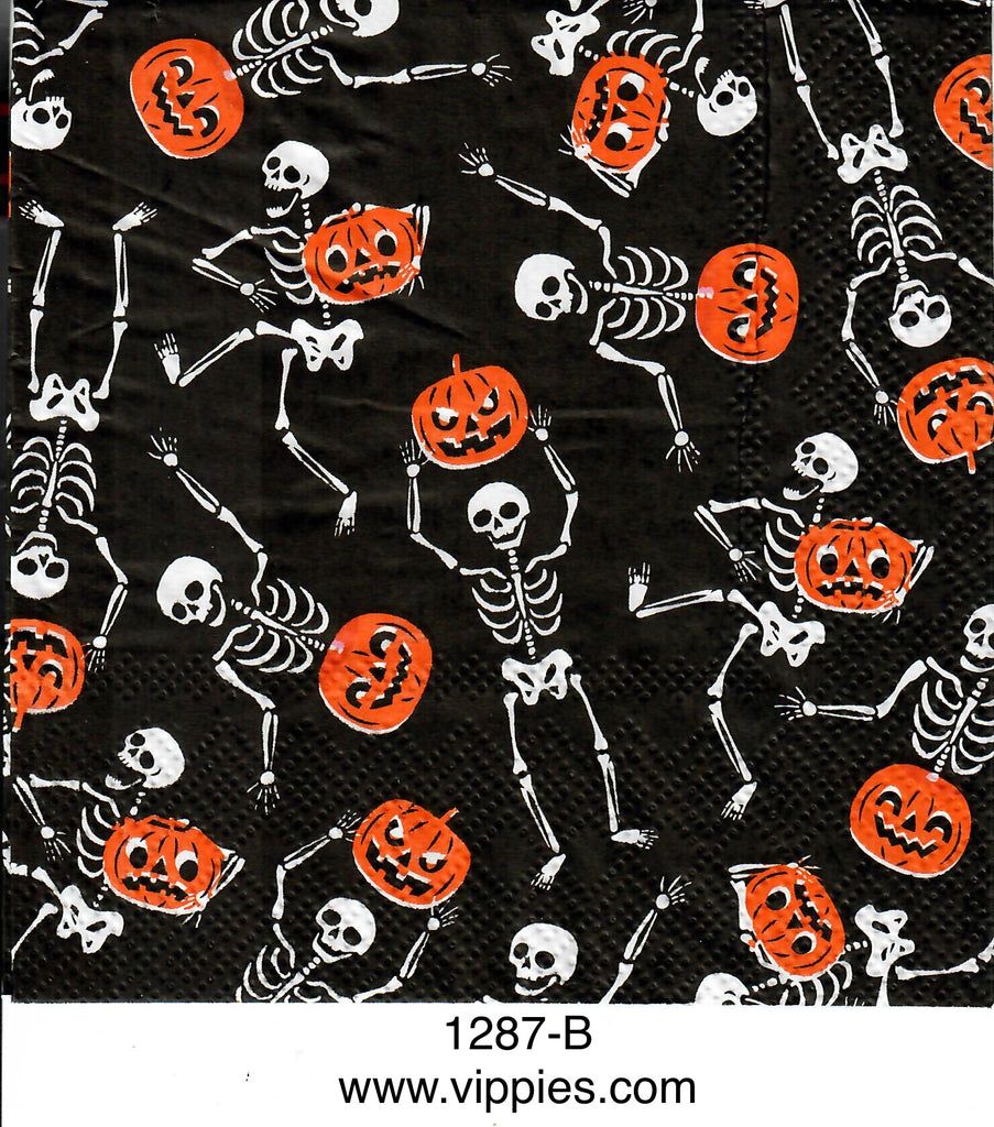 HWN-1287 Skeleton Jacks Napkin for Decoupage