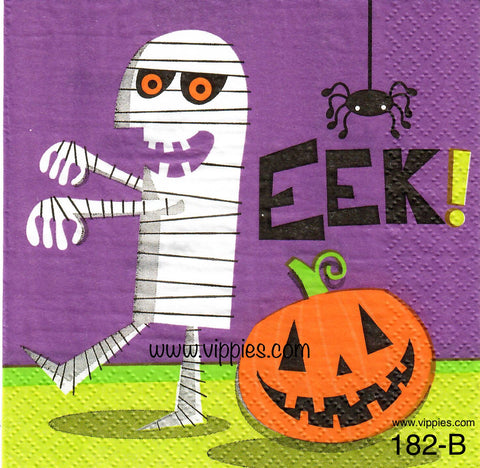 HWN-182 Eeek Mummy Napkin for Decoupage