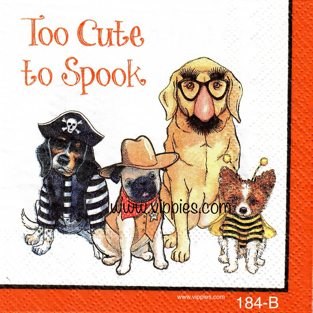 HWN-184 Two Cute to Spook Napkin for Decoupage