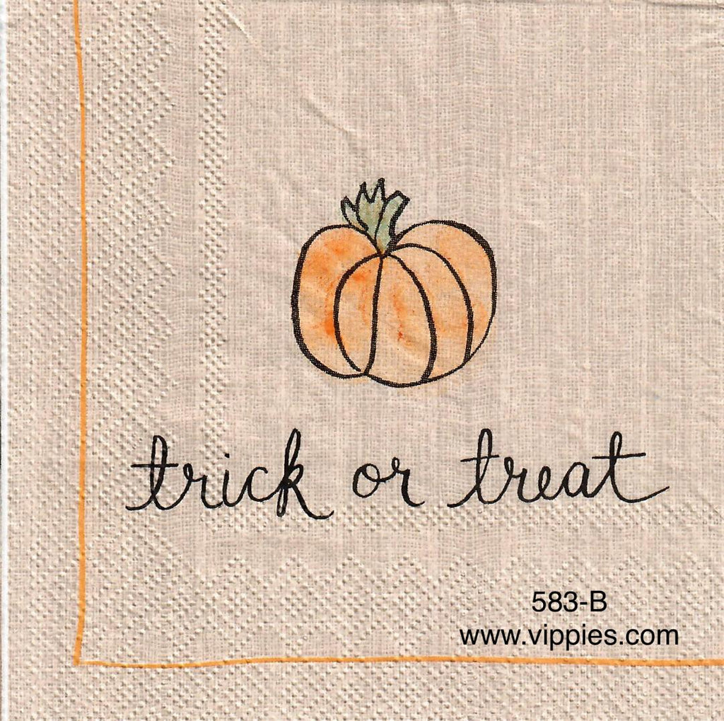 HWN-583 Trick or Treat 2 Napkin for Decoupage