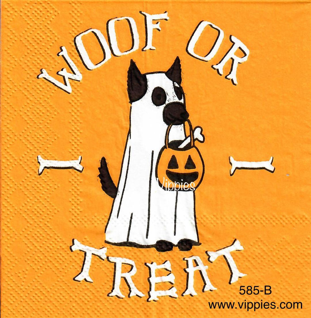 HWN-585 Woof or Treat Napkin for Decoupage