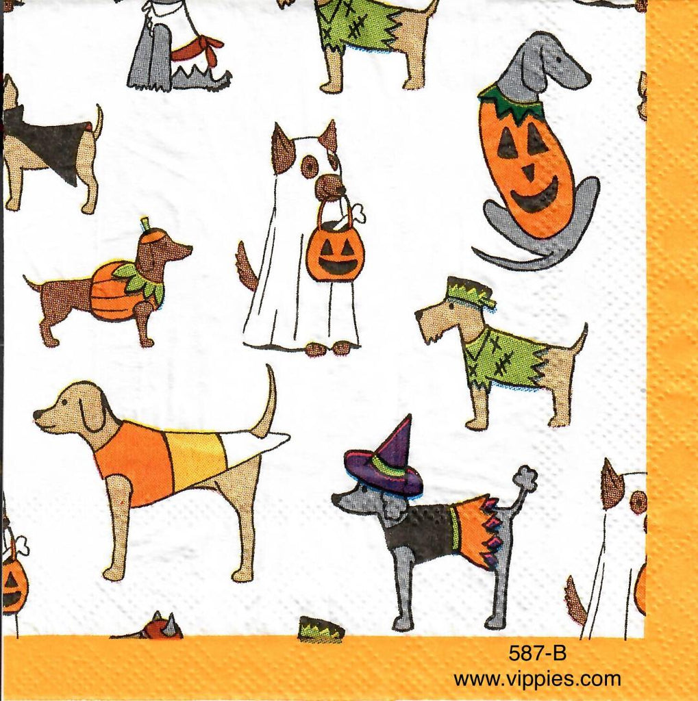 HWN-587 Halloween Dogs Napkin for Decoupage