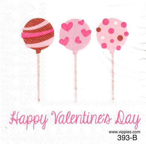 LVY-393 Valentine Cake Pops Napkin for Decoupage
