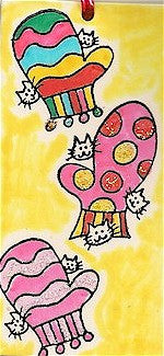 Mitten / 2 Cats Rubber Stamp 2552D
