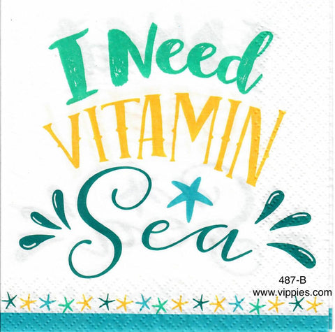 NS-487 Need Vitamin Sea Napkin for Decoupage