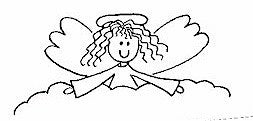 PSA - Greeting Angel Personalized Rubber Stamp - PSA-1057