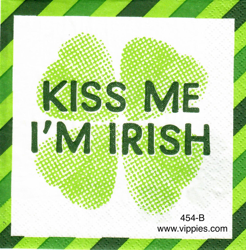SPD-454 Kiss Me I'm Irish Napkin for Decoupage