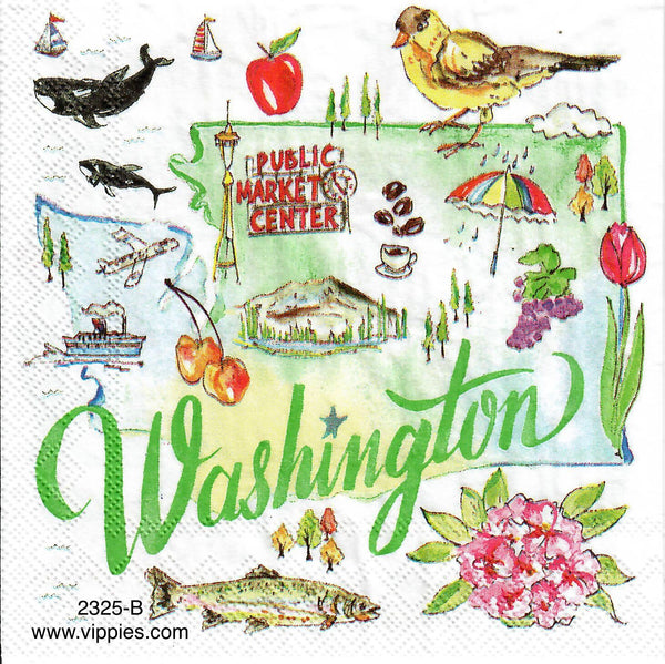 States Decoupage Napkins