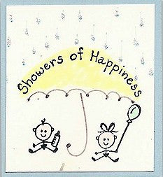 Baby Balloon Rubber Stamp 2174C