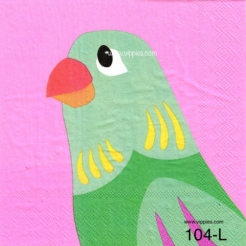 TRP-104 Parrot Napkin for Decoupage